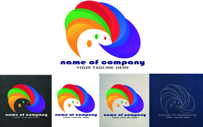 Empresa de modelo de pintura de logotipo