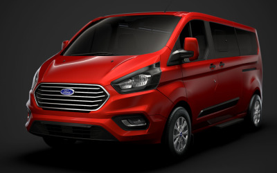 Ford Tourneo Custom L2H1 2020 Model 3D