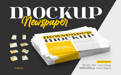 Szablon PSD makieta gazety