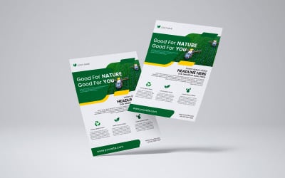 Agriculture Industry Modern Flyer Template 1