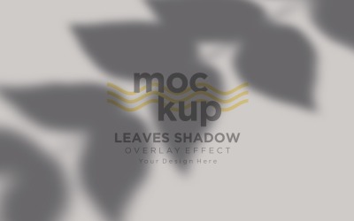 Leaves Shadow Overlay Effect Mockup 437