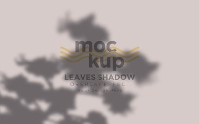 Leaves Shadow Overlay Effect Mockup 451