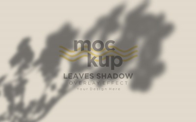 Leaves Shadow Overlay Effect Mockup 455