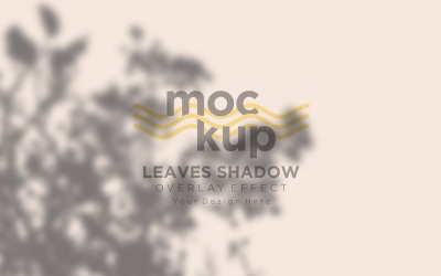 Maqueta de efecto de superposición de sombras de hojas 449