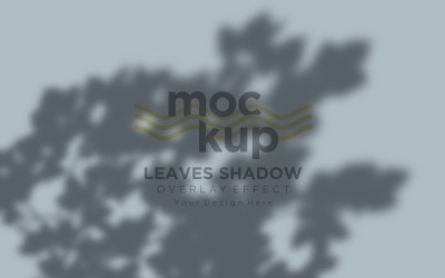 Mockup effetto sovrapposizione ombra foglie 454