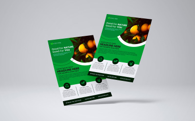 Moderne Flyer-Vorlage für die Landwirtschaftsindustrie