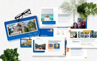 Jasparo — podróżujący szablon Googleslide