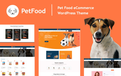 Thème WordPress WooCommerce pour aliments pour animaux de compagnie