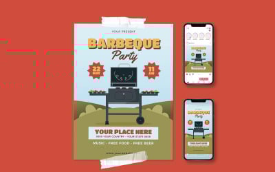 Barbeque Party Promotional Flyer