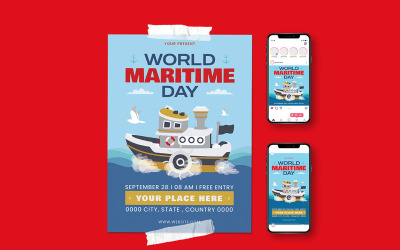 Flyer de célébration de la Journée mondiale de la mer