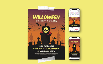 Halloween fesztivál meghívó szórólap