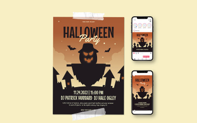 Halloween Party meghívó szórólap