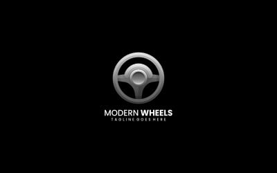 Modernes Rad-Farbverlauf-Logo