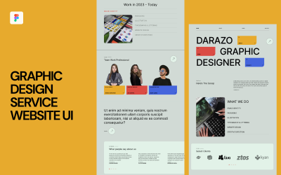 Uživatelské rozhraní webu služby grafického designu