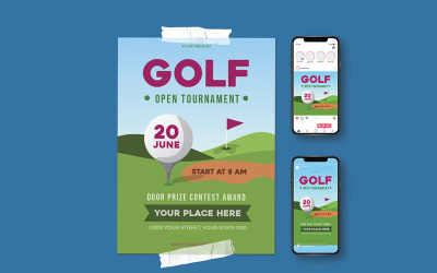 Volantino di invito al torneo di golf