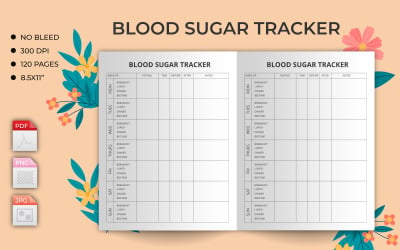 Blood sugar &amp;amp; meal planner Kdp Interior. This is KDP Interior is 100% tested on Amazon KDP
