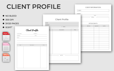Client profile log | KDP Interior
