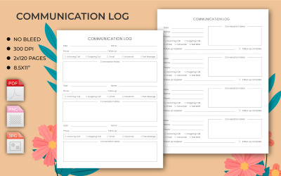 Communication Log – KDP Interior. This is KDP Interior is 100% tested