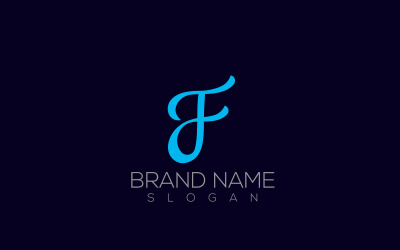 Logotipo de caligrafía | Diseño de logotipo de caligrafía Premium Letter Tdf o Ftf