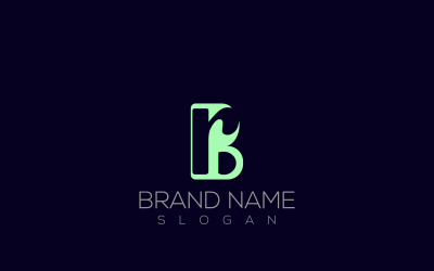 Logotipo Rb | Diseño de logotipo Premium Letter Rb o Br