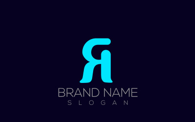 R-logo | Omgekeerde R brief Logo ontwerp