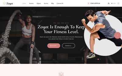 Zoyot - Tema de WordPress para deportes y fitness
