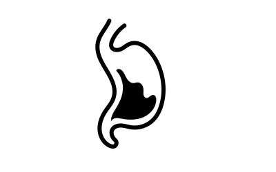 Diseños de icono de logotipo de cuidado de estómago v2
