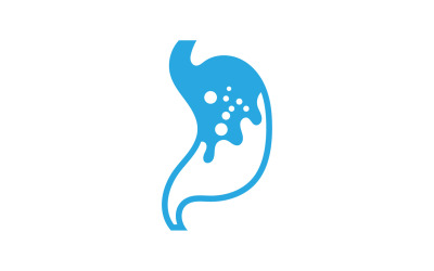 Diseños de icono de logotipo de cuidado de estómago v6
