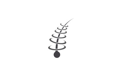 Hajkezelés egészségügyi vektor logo verzió v12