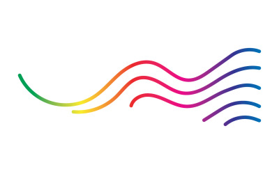 Sound wave music line logo v6