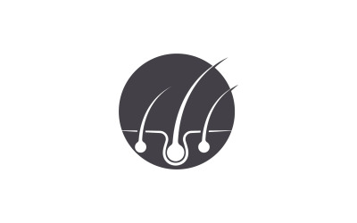 Versione del logo del vettore di salute per il trattamento dei capelli v16