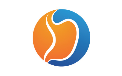Diseños de icono de logotipo de cuidado de estómago v13