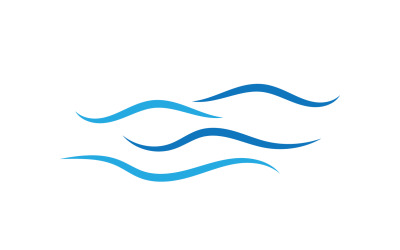 Water golf strand logo vector ontwerp v9