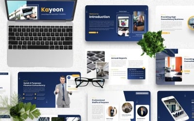 Kayeon - Шаблон Powerpoint годового отчета