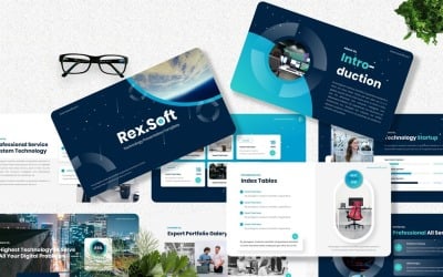 Rexsoft - Modello di diapositiva di Google per la tecnologia