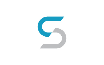 S carta empresa logo icono vector V2