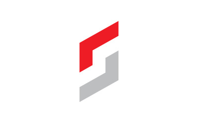 S carta empresa logo icono vector V4