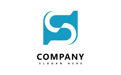 S carta empresa logo icono vector V6