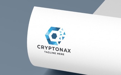 Шаблон логотипа Cryptonax Letter C Pro