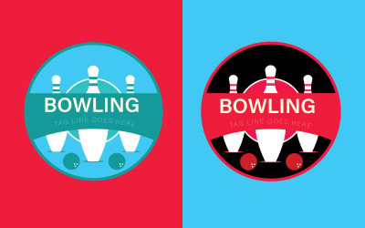 Bowling-Logo-Vorlage - Bowling-Logo-Design