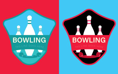 Modèle de logo de bowling - Logo de bowling