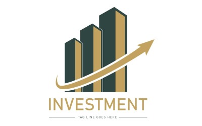 Modello di logo di investimento - investimento immobiliare