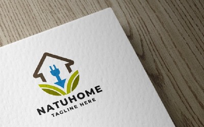 Doğa Ev Pro Logo Şablonu
