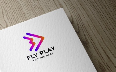 Fly Play Pro Logo Template