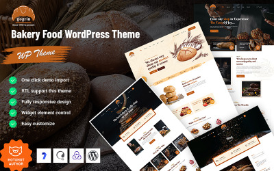 Gogrin - tema WordPress de comida de padaria