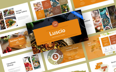 Luscio Modern Food Keynote Template