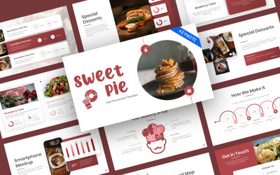 Sweet Pie Dish Food Keynote Template