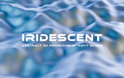 Wavy Iridescent 3D Background