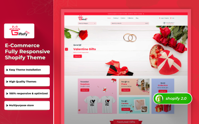 Giftefy - Gift Shop & Multipurpose Shopify 2.0 Theme
