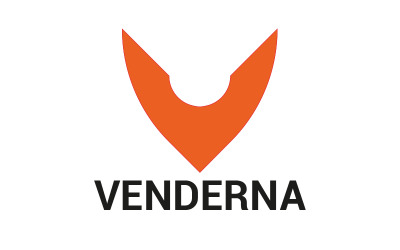 Letra V Design de logotipo de aparência moderna.